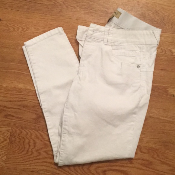 Pants - Straight legs white jeans